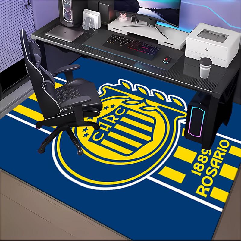 Rosario Central Crest Rug Game Carpet, Floor Mat for Bedroom Living Room Entryway Rug, Home Decor Idea Gift for Christmas birthday