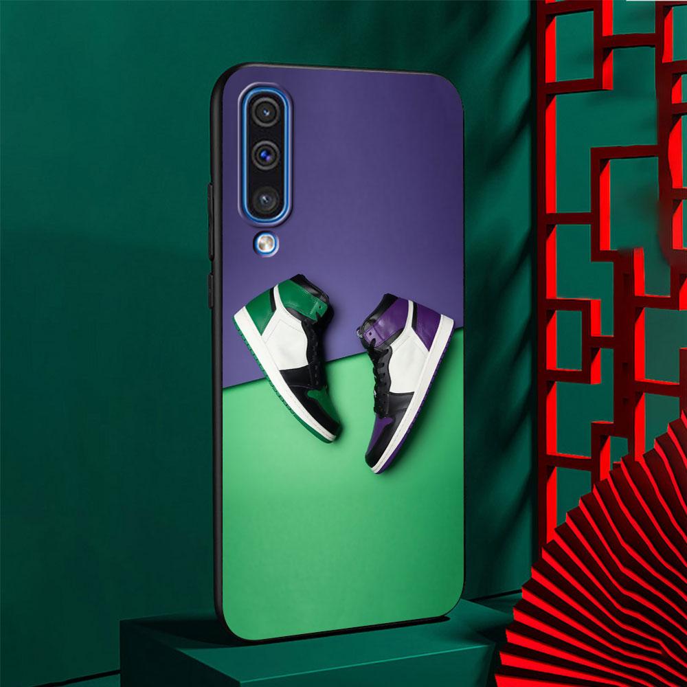 Pouzdro na boty Sneakers pro Samsung Galaxy A50 A50s A40 A20e A20 A30 A30s A70 A70s A10 A10s A20s A11 A21 A42 Černý kryt na telefon