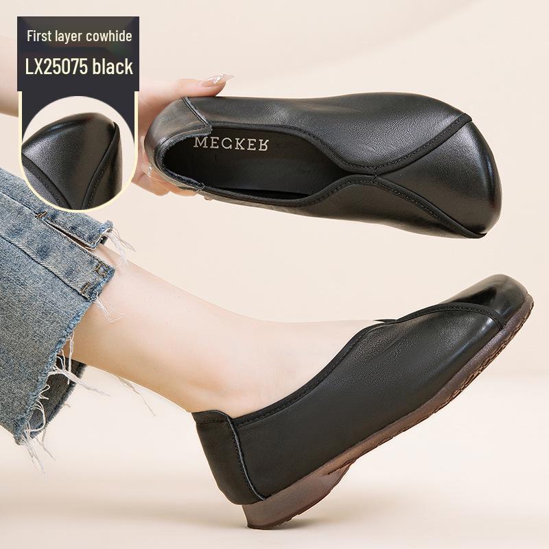 Women's Chunky Heel Pointed Toe Low Heel Commuter Shoes - Versatile Autumn Flats