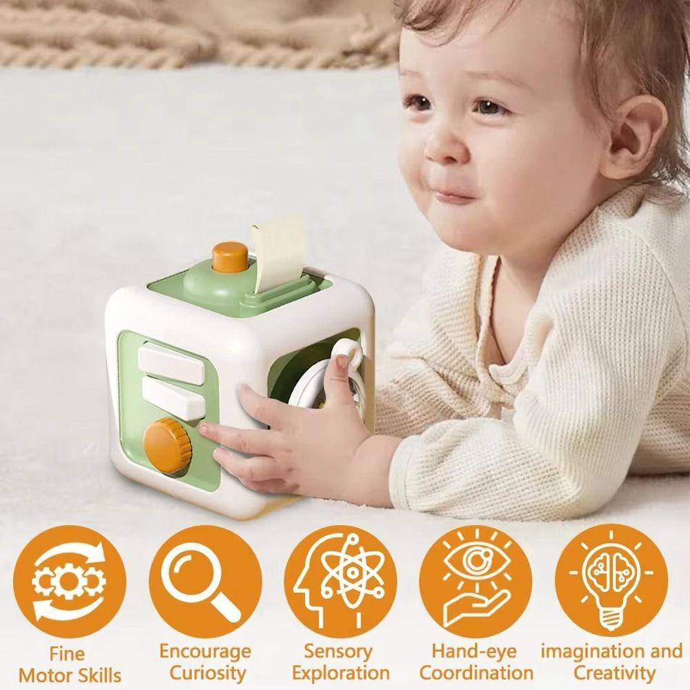 Educational Early Education Activity Cube Drawer Switches 6 IN 1 Educational Toy  Boys Girls