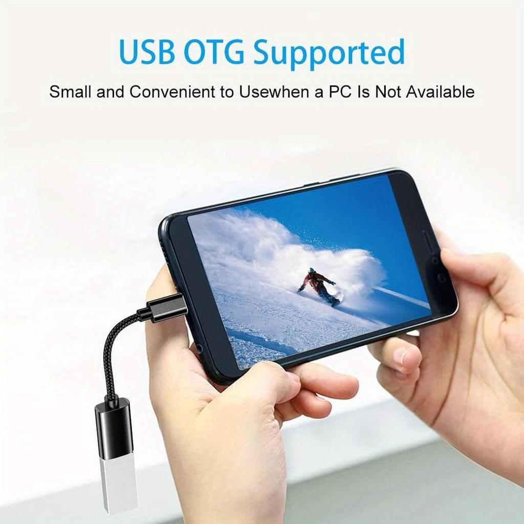 OTG Type C Cable Adapter USB to Type C Adapter Connector for Xiaomi Samsung S20 Huawei OTG Data Cable Converter for MacBook Pro 3