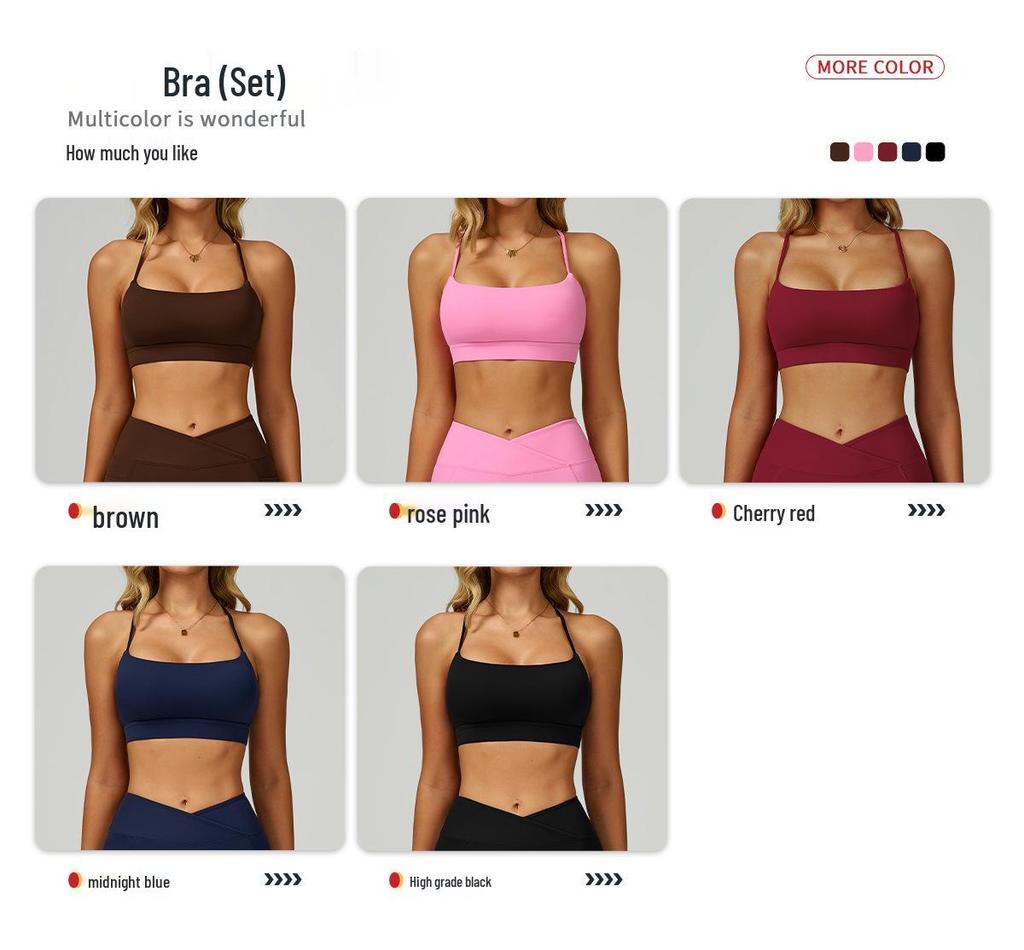 Women's Nude Feeling Yoga Set: High-Waist, Hollow-Back, Tummy Wrap, Tight-Fit for Running and Fitness