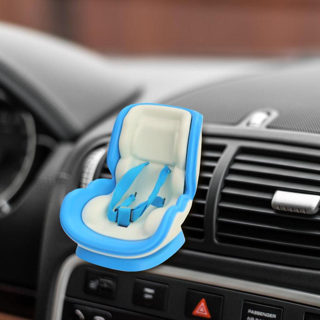 Doll Car Booster Seat with Vent Clip - Magnetic Display Stand for Mini Figures, Commute Travel Decor for Women Drivers
