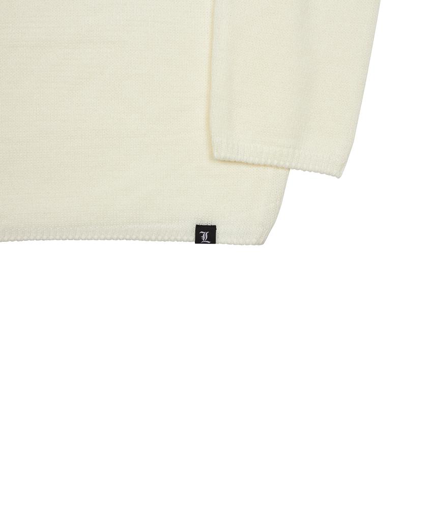 LUVISTRUE Vl L Logo Knit(Ivory)