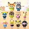 Zootopia 2 Building Blocks Anime Kawaii Cartoon Mini Action Children's Animal Building blocksAssemble DIY Toys Gift for Kids