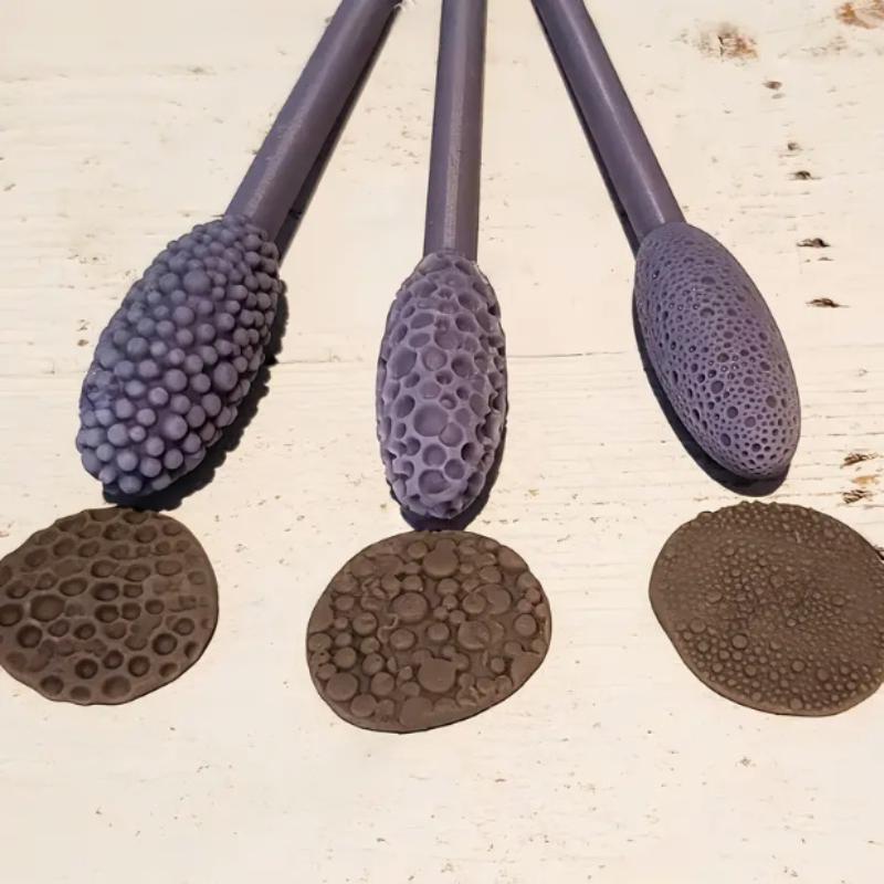 1 Stück Texturwerkzeug für Tonkunst Tonmodellierung Musterwalzen Texturwalzen Präge Karosmuster Handwalzen für DIY-Bastelarbeiten