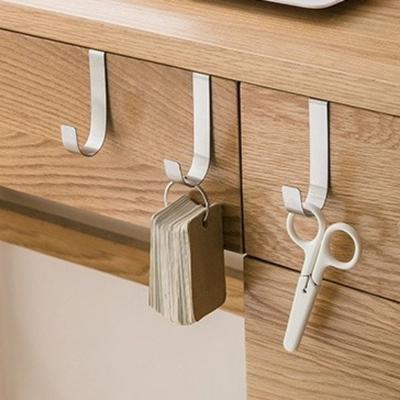 4 Piezas Gancho de Acero Inoxidable en Forma de S sin Agujeros Multifuncional Simple Gancho para Parte Trasera de Puerta Colgador de Toallas Duradero Baño