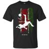 Fußballspieler Kenia Flagge T-Shirt Sommer Baumwolle Kurzarm Rundhals Herren T-Shirt Neu S-3XL - Herren Sommer Baumwolle Grafik T-Shirt