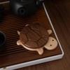 Heat Resistant Anti Scald Cute Black Walnut Solid Wood Turtle Insulation Mat Kettle Tea Coaster Tableware Table Ornaments