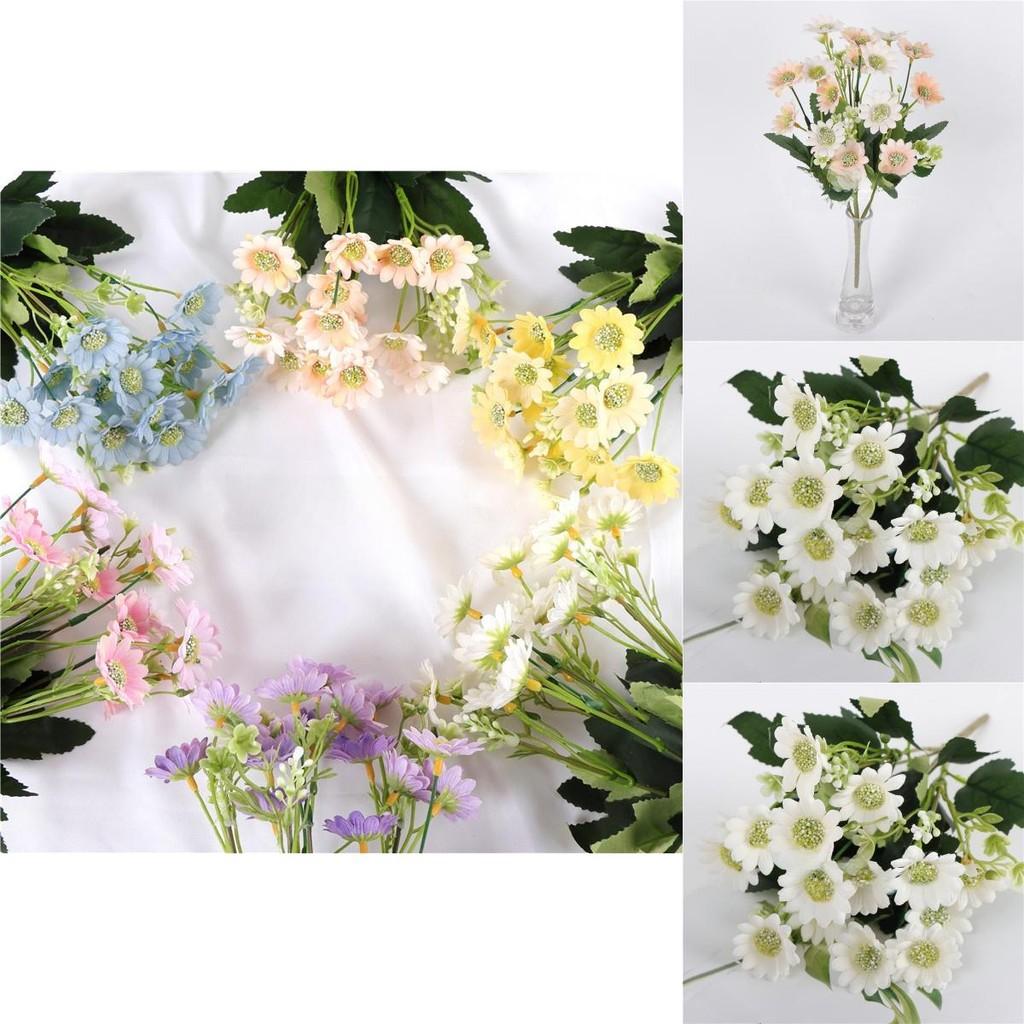 Small Fresh Daisy Artificial Flower Wedding Pathway Handheld Bouquet For Living Room Decor