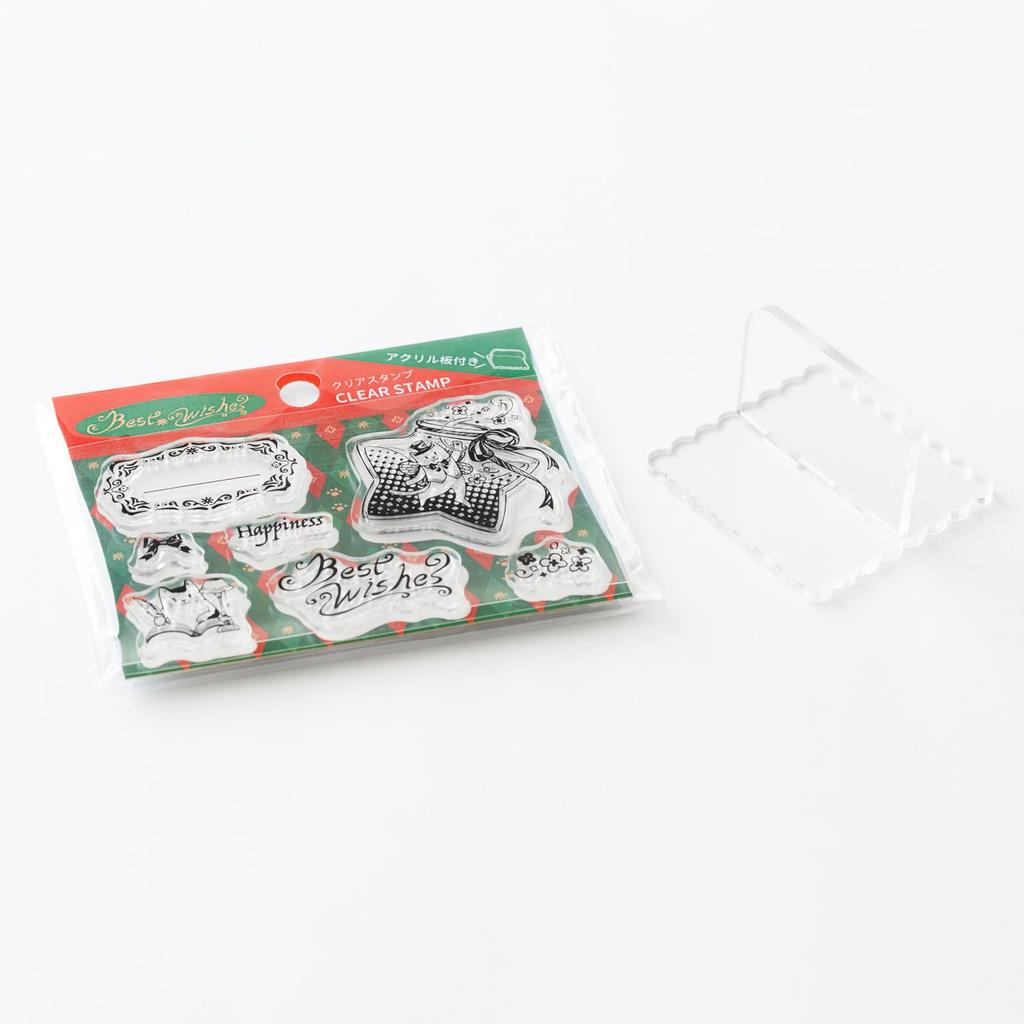 Taiyo Tomar Mini Clear Stamp Set "Best Wishes" SCLR-01