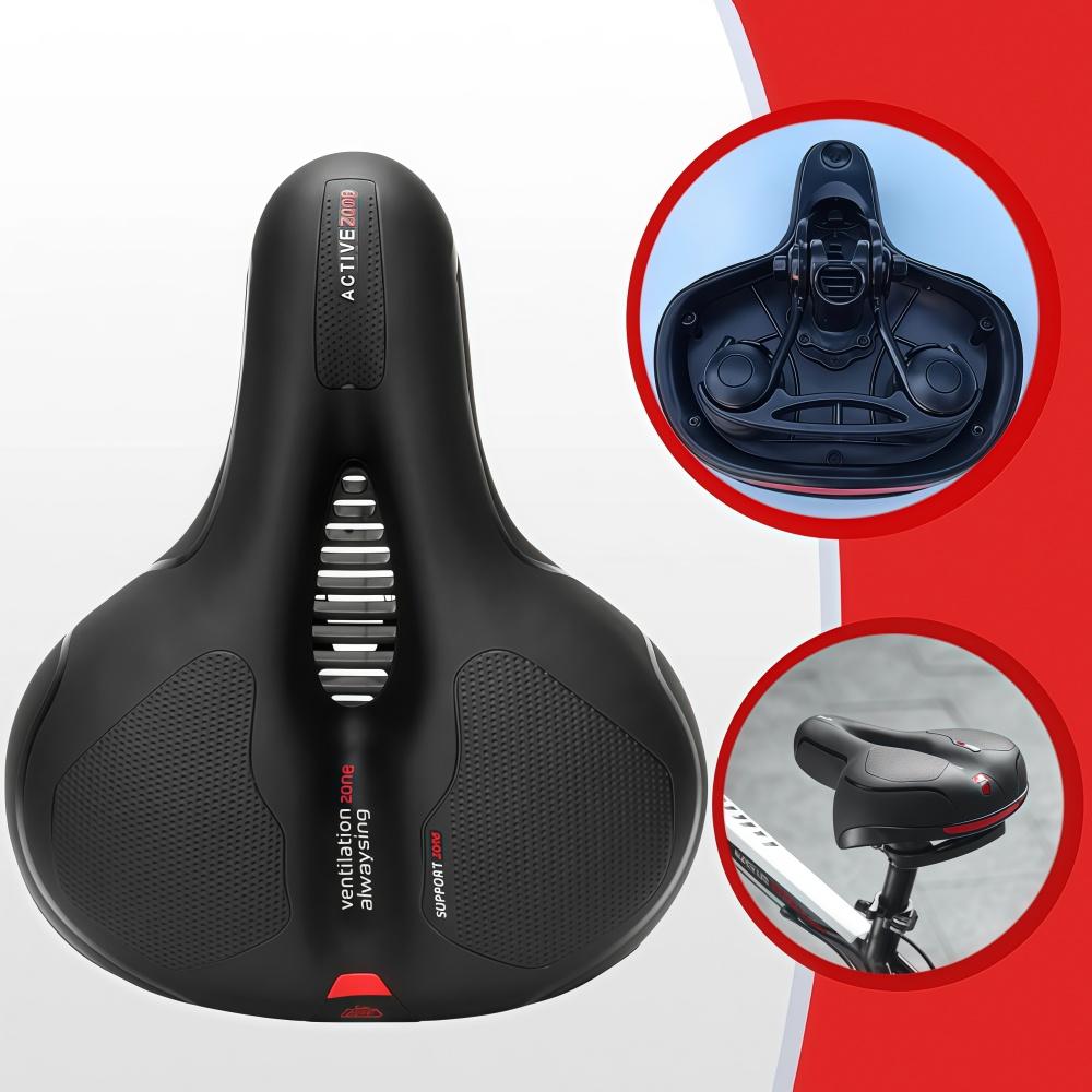 Comfortable Bicycle Seat, Shock-Absorbing Spherical Memory Foam Moisture-Proof Bicycle Seat, Suitable for Various Bicycles