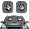 Christmas Eve Fright Element, Car Shade Front Windshield Shade Two-Piece