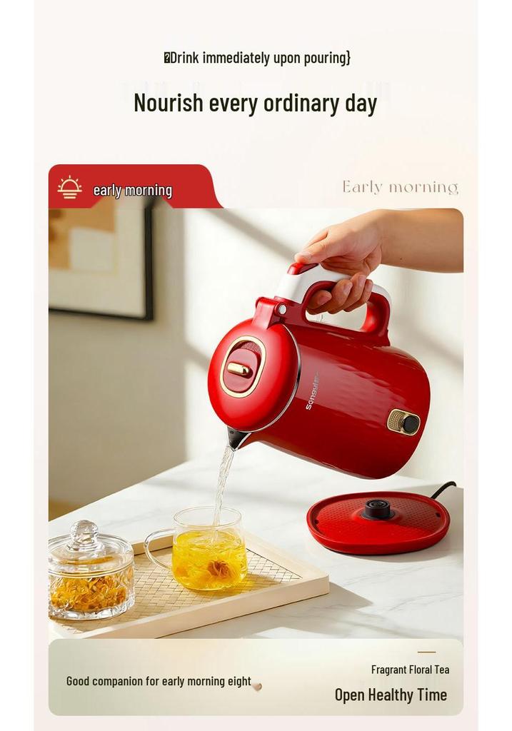 Songyi 2.5L Stainless Steel Electric Kettle - Fast Boil and Smart Keep-Warm Feature for Home Use