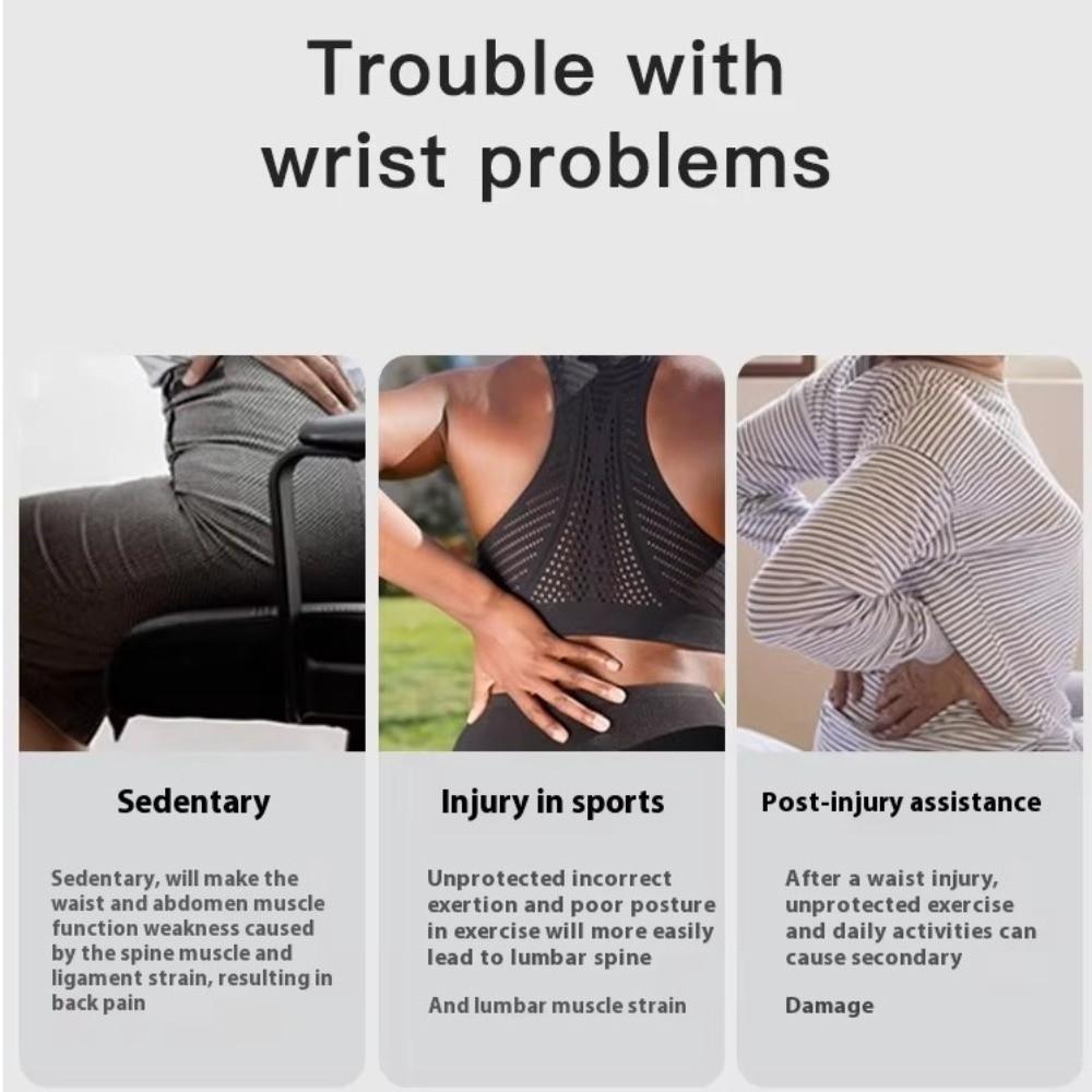 Curve Shape Waist Protection Belt High Elastic Lumbar Support Belt New Training Sweat Belt