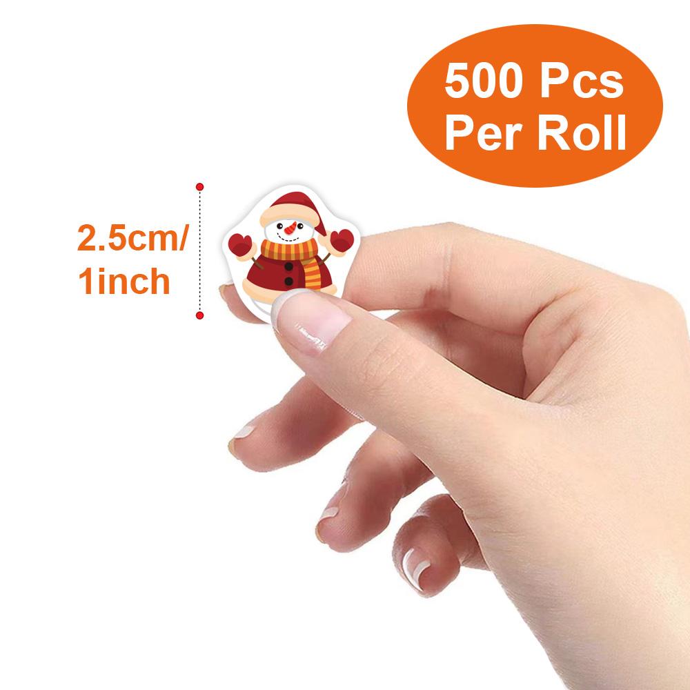 100-500Pcs First-Class Heterotypic Premium-Quality Christmas Superior-Grade Themed Superior-Grade Animals High-Standard Stickers First-Class 8