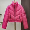 2025 European Down Cotton Jacket Women's Short Maillard Niche Design Puff Winter American Retro Bread Jacket
