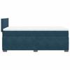 Box Spring Bed with Mattress Blue 100x200 cm Velvet