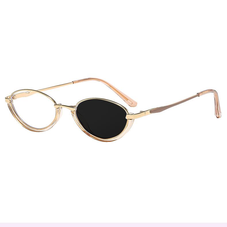 Brand Oval Semi Frame Hyperopia Eyewear Photochromic Anti Blue Light Computer Women Reading Glasses +2.75 +3.0 +3.25