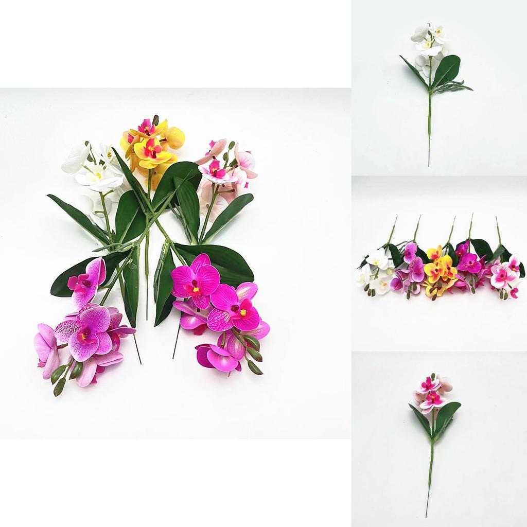 Butterfly Orchid Artificial Flowers Bonsai For Home Decor And Photography Props