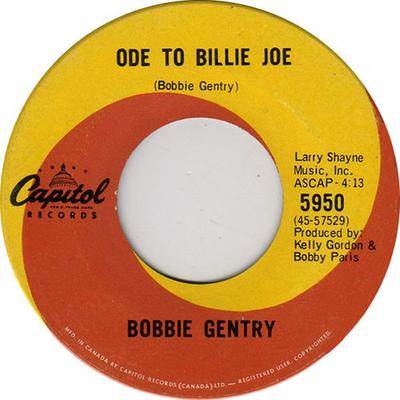 7-Zoll Schallplatte BOBBIE GENTRY - Ode To Billie Joe 5950 Capitol Records 1967 Kanada Blues Gebraucht