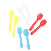 50Pcs Dessert Scoop Plastic Ice Cream Scoop Family Spoons Soup Plastic Spoons Cute Tasting Scoop Great For Party Cutlery