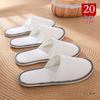 20 Disposable Non-Slip Slippers - Ideal for Guests, Travel, Home & Hotel Use.