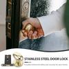 1Set Invisible Door Lock Stainless Steel Single Side Hidden Lock Enhanced Security for Household Doors Wide Hole Thickness