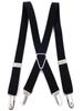 Bretelle da Uomo Regolabili Elastiche Schiena a X Bretella da Donna per Pantaloni Larghezza 2,5 cm 4 Clip Bretelle Elastiche Regolabili Posteriori
