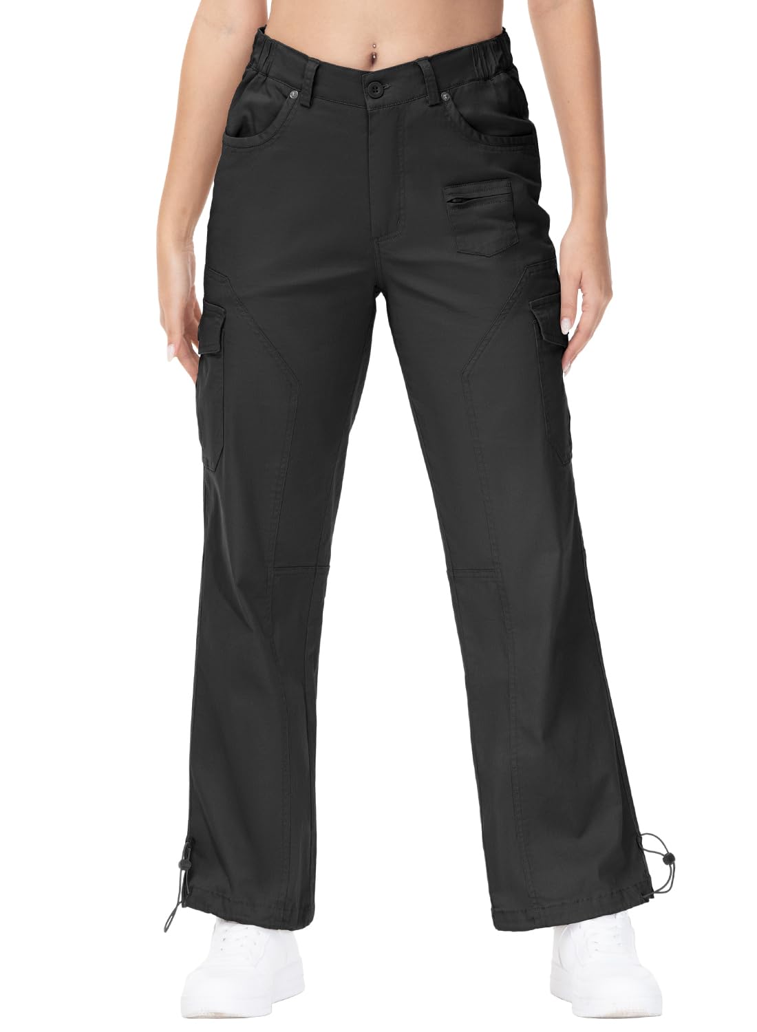 

YSENTO Cargo Trekking Mountain Climbing Long Pants with Stoppers and Outdoor Camping and Sportswear Women s Pants, Pants, Pants, Pockets, Pants, чёрный