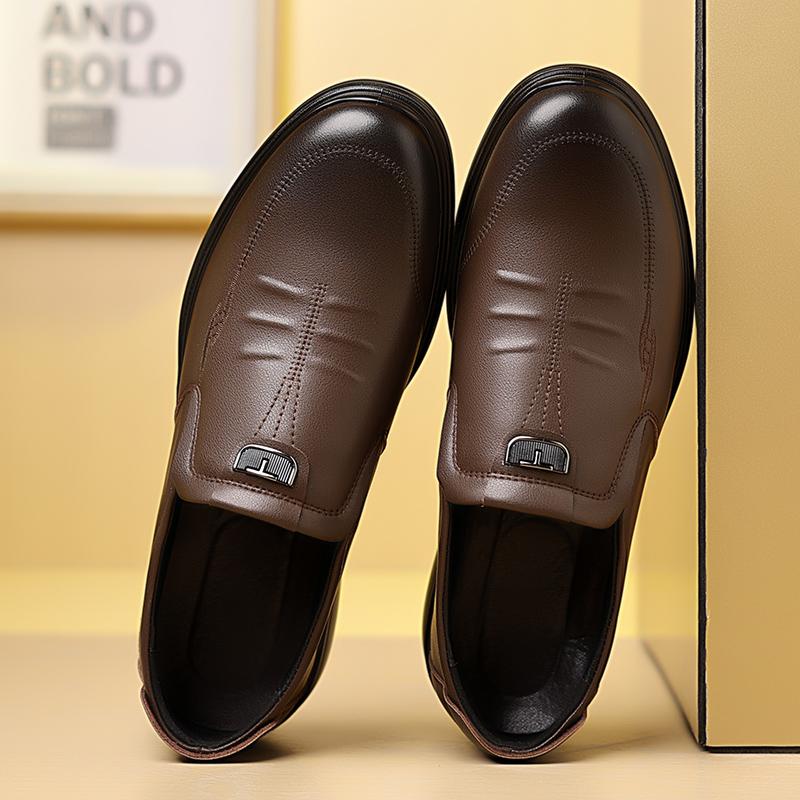 Fashion Business Leather Men Casual Shoes Formal Dress Mens Loafers Moccasins Breathable Slip on Male Boat Shoes Comfy Driving Footwear