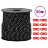 Reflective Tent Guy Lines with Rope Tensioners 50 M 4 Mm