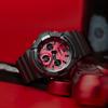 Casio G-SHOCK Series Fashionable Color Contrast Street Classic Pointers Three Eyes Dual Display Sports Waterproof Quartz Movement Resin GAS-100AR-1A