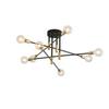 Modern Minimalist Chandelier: Cross-Border Wrought Iron Pendant Light for Bedroom and Study In American Industrial Style
