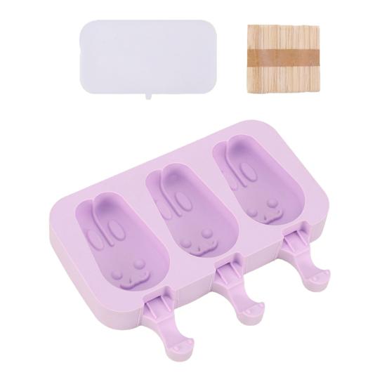 Silicone Popsicle Molds Cartoon Small Popsicles Maker Reusable Non-stick DIY Ice Popsicle Molds
