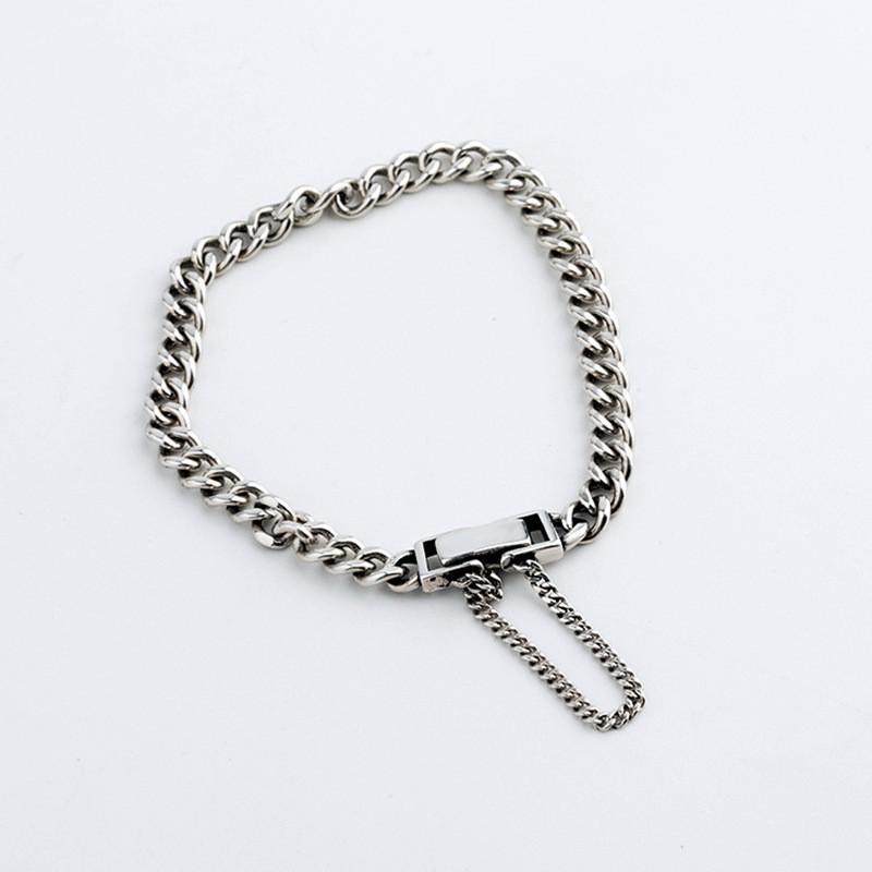 S925 Sterling Silver Korean Style Women's Bracelet - Perfect for Couples and Birthday Gifts
