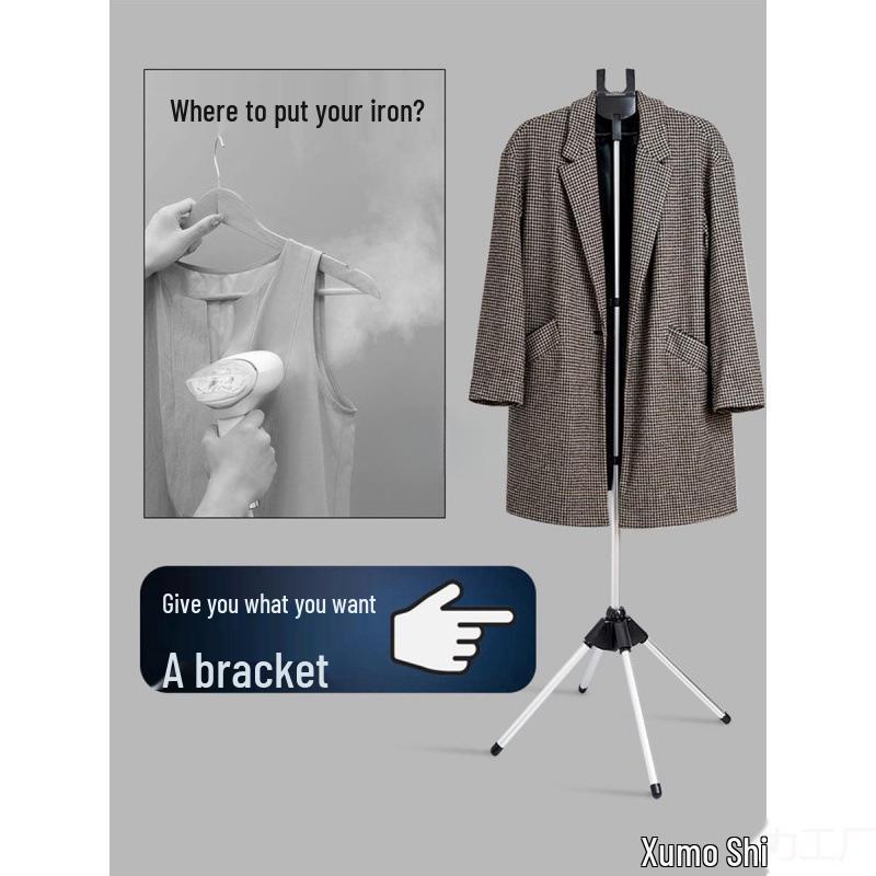 Faltbares Boden-Bügeltischgestell mit Handbügelbrett und verstellbaren Stützschienen