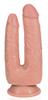 Double Trouble Double Dildo 15 X 4.5cm Flesh - Real Rock - Double Dildos