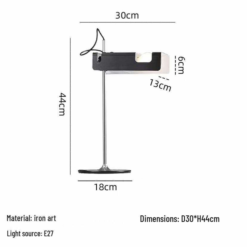 Italian Modern Minimalist Table Lamp for Living Room, Bedroom, Office, or Hotel