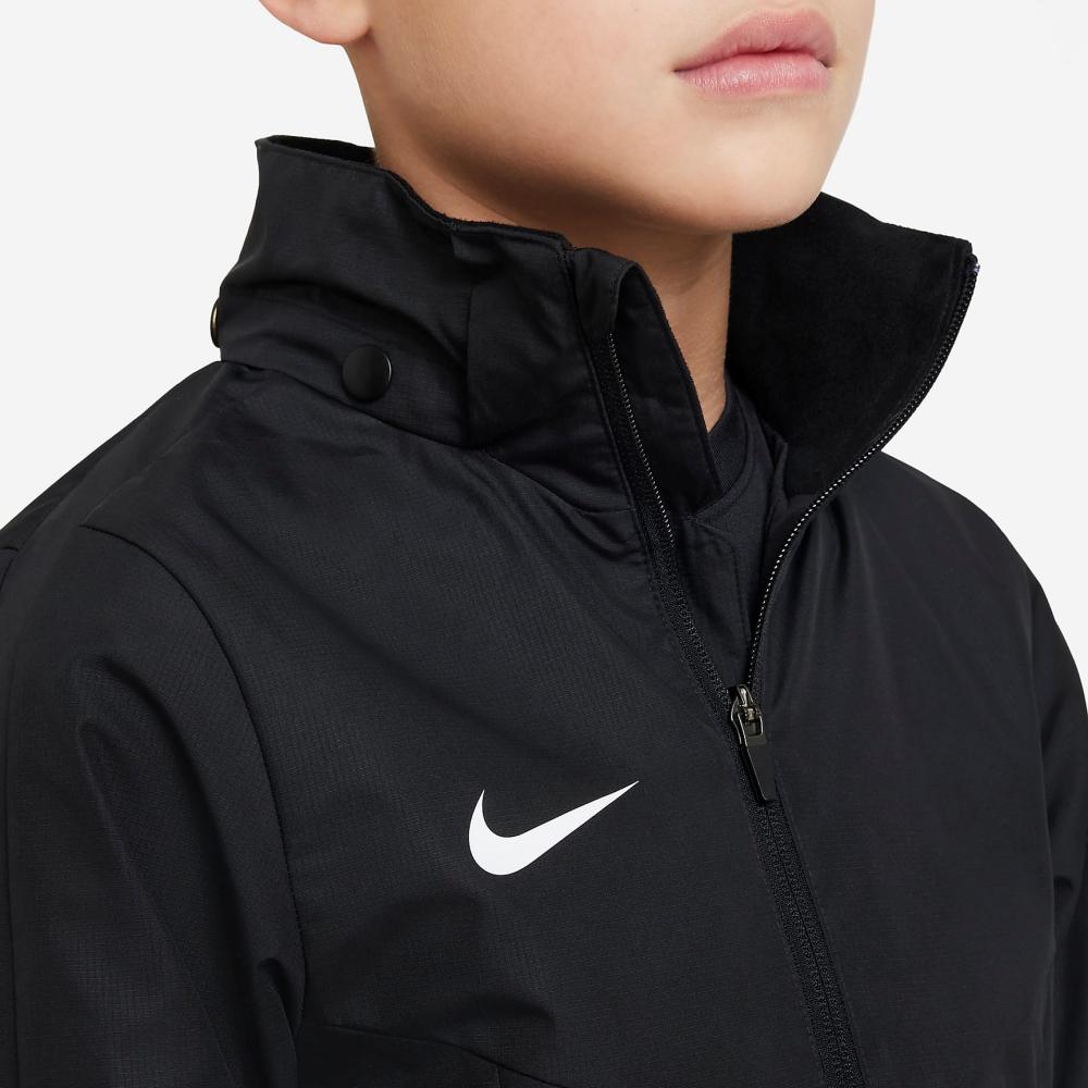 Nike Solid Color Brand Logo Zip Jacket Kids Jackets Black DX5494-010