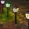 LED Solar Lawn Lights Outdoor Waterproof Garden Pathway Lamps Warm Light for Villa Courtyard Landscape Decoration  Garden Light