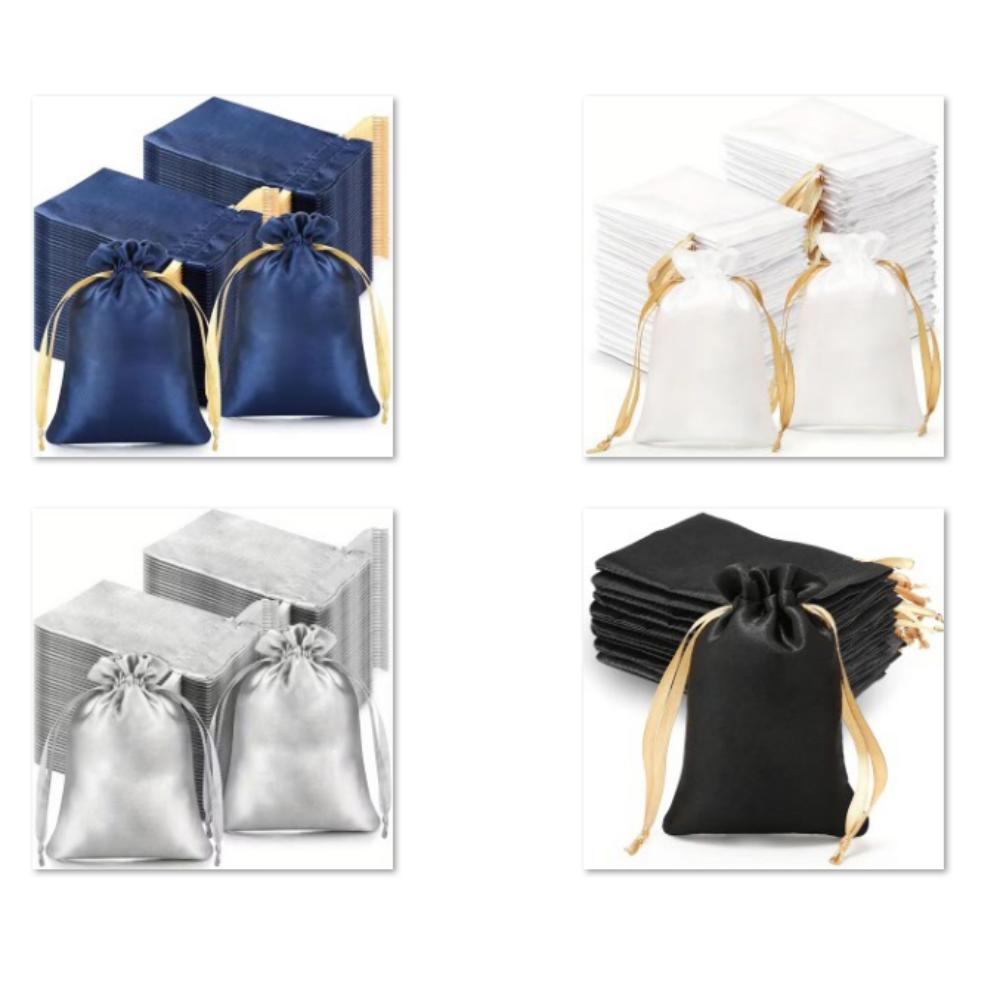 10 satin bag jewelry bags, small cloth bag fillers, satin bags, gift bags, cloth bags, satin bag jewelry, wedding, Christmas, bi