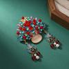 Zinc Alloy + Rhinestone Chinese Phoenix Crown Brooch China-Chic Style Traditional Craft Palace Fengguan Pins Decorative Pin
