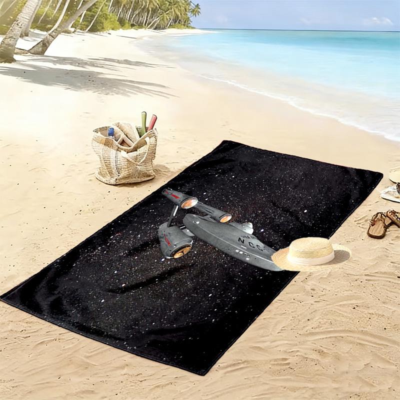 Millennium Falcon Print Beach Towel, Large Soft Quick Dry Towel for Beach Camping Swimming