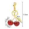 Cherry Fruit Bag Pendant Keychain for Handbag Girls Creative Key Chains Jewelry Women's Gift Car Decoration