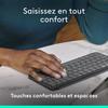 Tastatur-Etui - logitech - keys to go 2- azerty - universell - Graphit