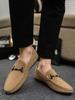 Fashion Sneakers Khaki Slip-on Summer Casual Shoes for Men British Style Vulcanize New In Classic Original Luxury Sale Designer Man Shoe