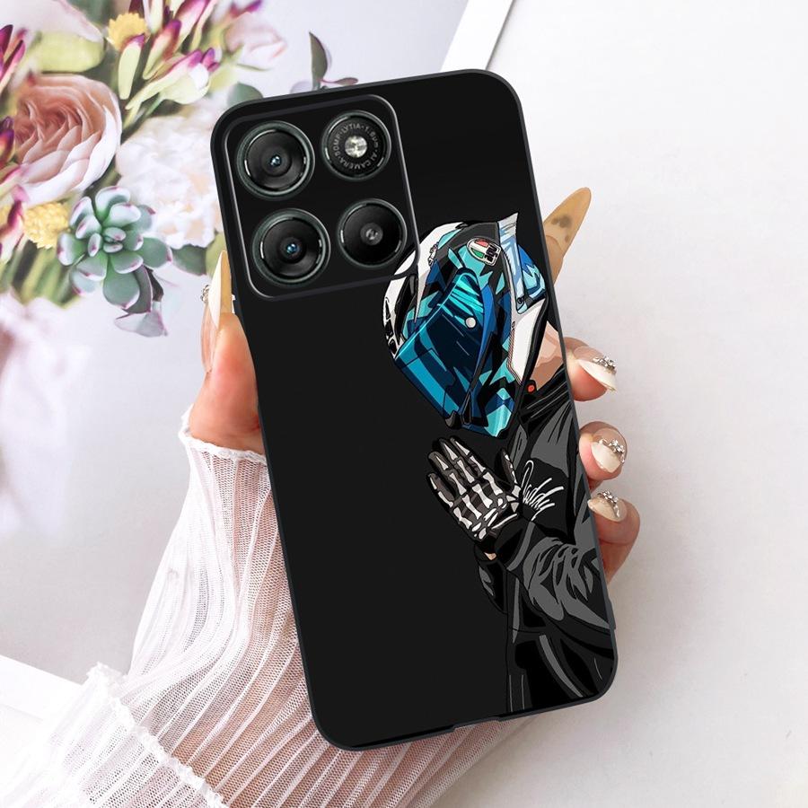 Hülle für Motorola Moto G67 Power Ästhetische Cartoons Weiche Silikon Handyhülle Rückabdeckung für MotoG57 Power G 67 Power TPU Hülle