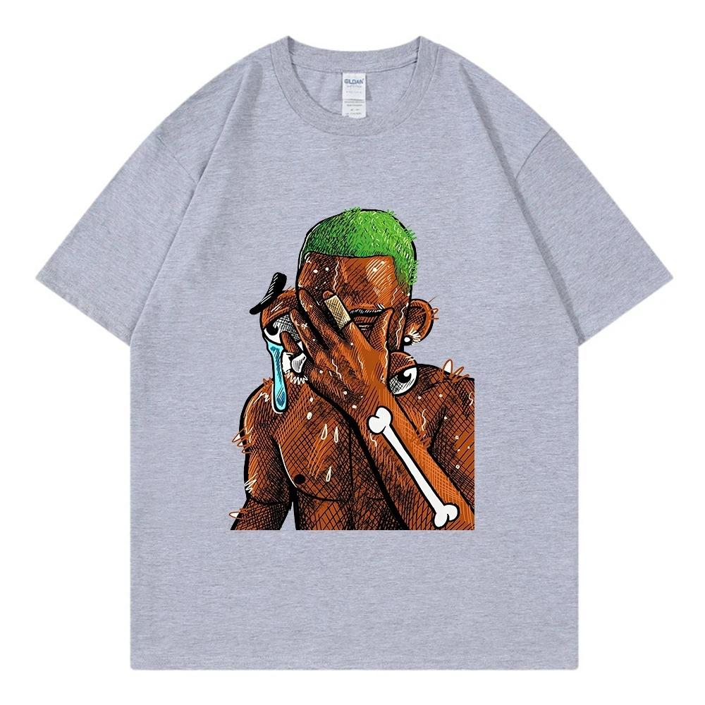American Street Retro Rap T-shirt Hip-hop Style Men's T-shirt Summer Fashion New Retro Fashion Men's and Women's Streetwear Tops