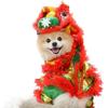 New Year Dog Clothes Winter Warm Cat Chinese Style Tradition Lion Dance Warm Outfits for Cats And Dogs Festive Winter Apparel